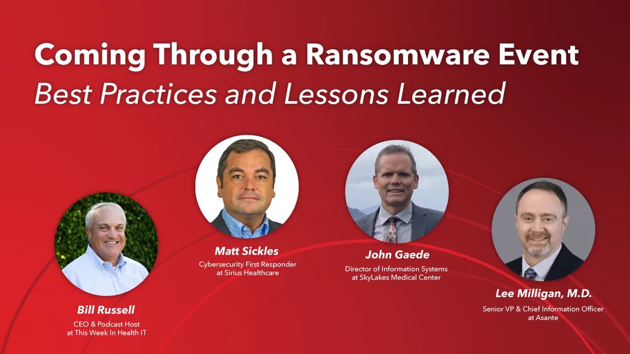 Coming Through a Ransomware Event - Best Practices and Lessons Learned