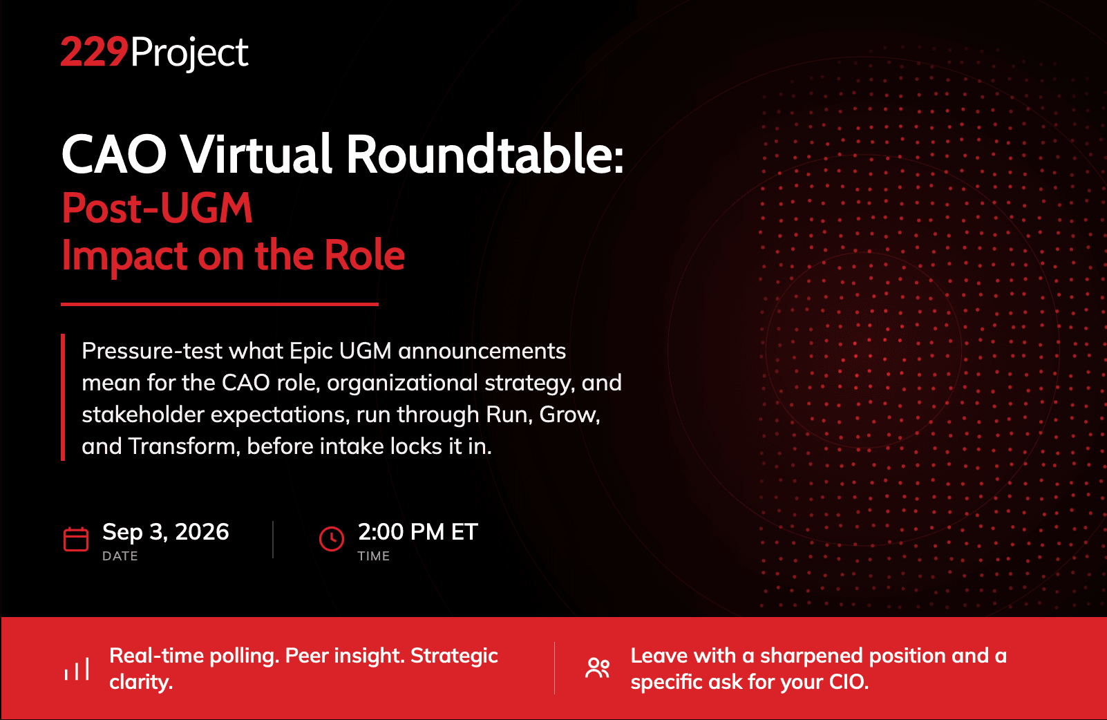 CAO Virtual Roundtable