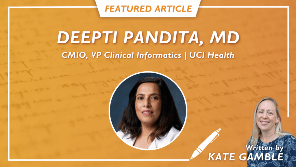 "AI Is Math, Not Magic": CMIO Deepti Pandita Breaks Down the Keys to Driving AI Adoption